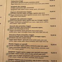 Options  at Origano Trevi in Rome