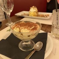 Vegan tiramisu   at Origano Trevi in Rome