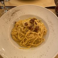 Vegan carbonara   at Origano Trevi in Rome