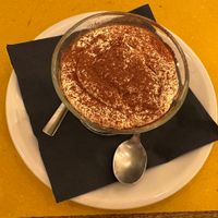Vegan tiramisu   at Origano Trevi in Rome