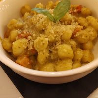 Pesto gnocchi at Origano Trevi in Rome