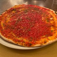 Pizza marinara. at Origano Trevi in Rome