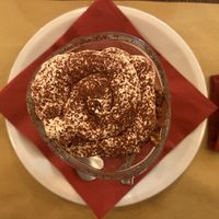 vegan titamisu  at Origano Trevi in Rome