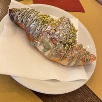 Cornetto pistachio  at Origano Trevi in Rome