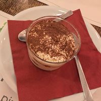 Vegan tiramisu at Origano Trevi in Rome