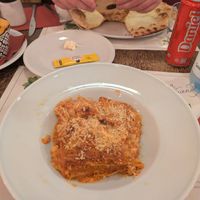 Vegan lasagna at Origano Trevi in Rome