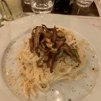 Vegan cacio e pepe  at Origano Trevi in Rome
