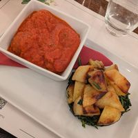Polpette veg at Origano Trevi in Rome