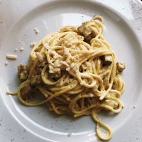 best pasta ever!!! excellent carbonara  at Origano Trevi in Rome