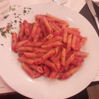 Penne all'arrabbiata at Origano Trevi in Rome