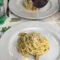 Vegan carbonara ! at Origano Trevi in Rome