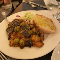 Eggplant, tomato and olive spread  at Origano Trevi in Rome