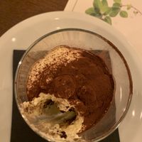 Vegan tiramisu  at Origano Trevi in Rome