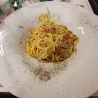The best vegan carbonara! at Origano Trevi in Rome