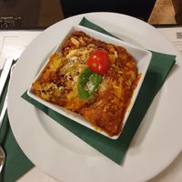 Vegan lasagne at Origano Trevi in Rome