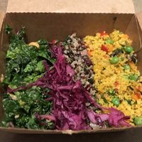 Selections from the salad bar  at Jungle Cafe in Brooklyn