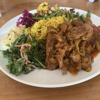 Indian buffet at Jungle Cafe in Brooklyn