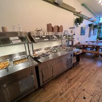 Vegan buffet  at Jungle Cafe in Brooklyn