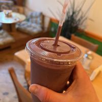 Vegan berry collagen-builder smoothie  at Jungle Cafe in Brooklyn