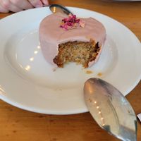 Rose cake at Jungle Cafe in Brooklyn