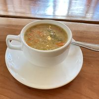 Cauliflower soupp  at Jungle Cafe in Brooklyn