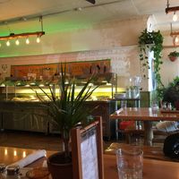 Casual intimate environment  at Jungle Cafe in Brooklyn