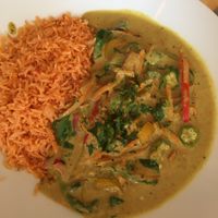 Curry and rice  at Jungle Cafe in Brooklyn