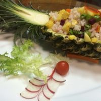 Pineapple Fried Rice at Phuong Mai Vegetarian Restaurant in Ho Chi Minh City