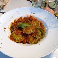 Ravioli ai sapori di Sicilia at Licchio's Bar in Taormina
