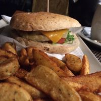 Vegan Burger at Black Mamba Burgers and Records in Porto