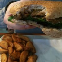 Vegan Burger at Black Mamba Burgers and Records in Porto