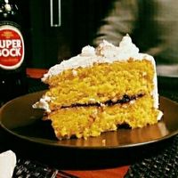 carrot cake at Black Mamba Burgers and Records in Porto