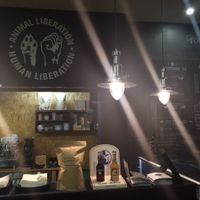 Ordering counter at Black Mamba Burgers and Records in Porto