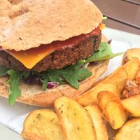 Burger Punk at Black Mamba Burgers and Records in Porto