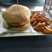 Burger at Black Mamba Burgers and Records in Porto