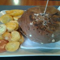 Burger Crusty.  at Black Mamba Burgers and Records in Porto