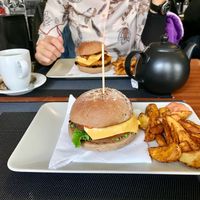 Punk burger at Black Mamba Burgers and Records in Porto