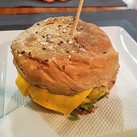 666 burger at Black Mamba Burgers and Records in Porto