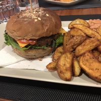 Punk burger  at Black Mamba Burgers and Records in Porto