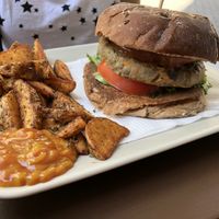 Doom burger at Black Mamba Burgers and Records in Porto