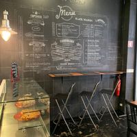 The menu at Black Mamba Burgers and Records in Porto