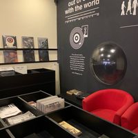 The space  at Black Mamba Burgers and Records in Porto