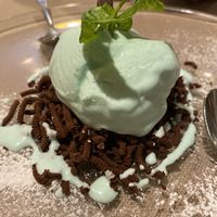 Best desert After eight spaghetti  at Ristorante Da Mario alla Fava in Venice