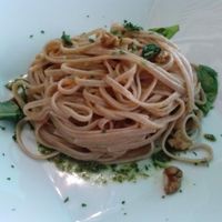 pesto linguine at Ristorante Da Mario alla Fava in Venice