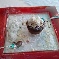 small almond cake with coconut at Ristorante Da Mario alla Fava in Venice