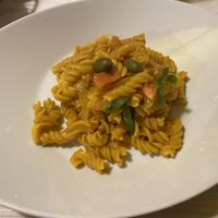 Fusilli with frigitelli peppers, cherry tomatoes and capers 17€ at Ristorante Da Mario alla Fava in Venice