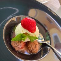 “Strawberry Soup” at Ristorante Da Mario alla Fava in Venice