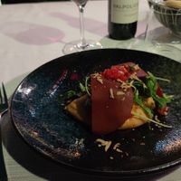 Foccacia 2 course (Good but not worth 21 €...) at Ristorante Da Mario alla Fava in Venice