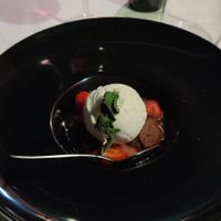 Strawberry soup at Ristorante Da Mario alla Fava in Venice