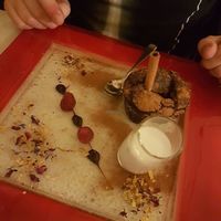 delicious dark chocolate cinnamon cake at Ristorante Da Mario alla Fava in Venice